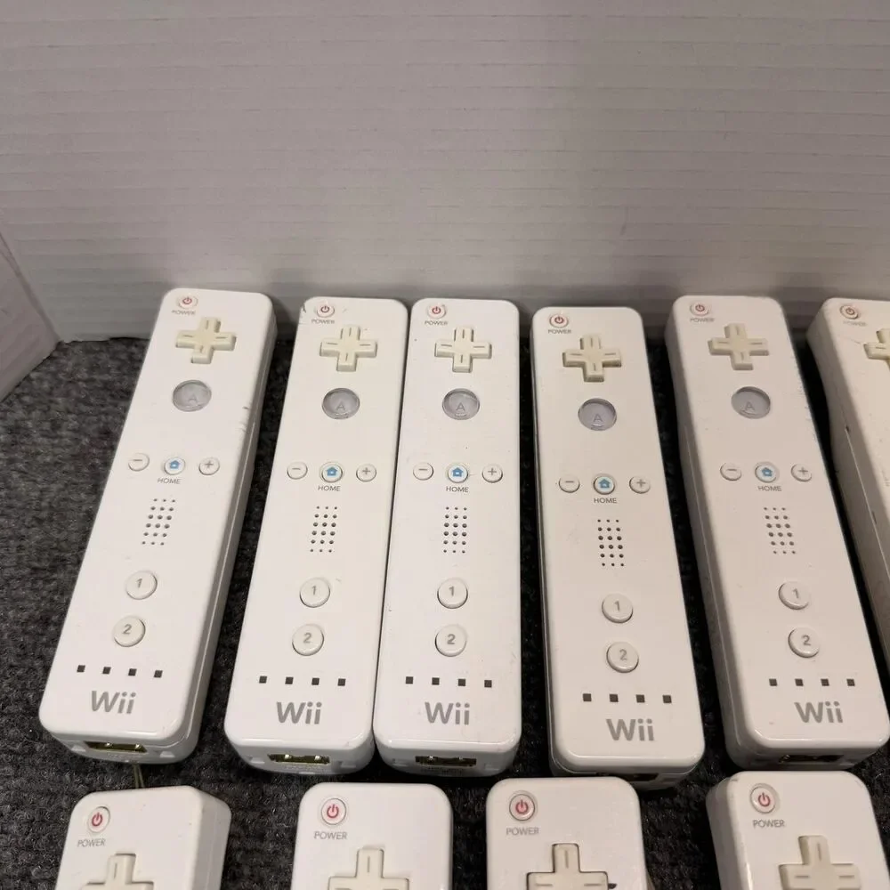 Lot Of 12 Nintendo Wii Remote Controller RVL-003 White OEM Bluetooth Tested
